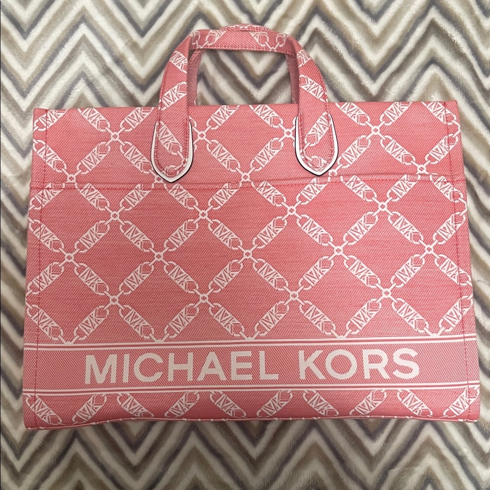 Michael Kors Coral Patterned Tote